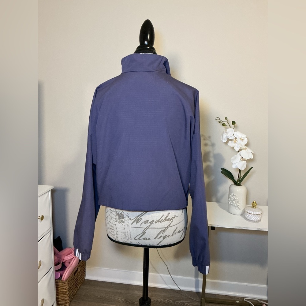 Adidas Dark Purple/blue Cropped Jacket - Picture 2 of 12